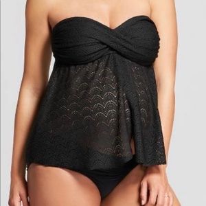 Liz Lange Maternity Tankini swimsuit top NWT